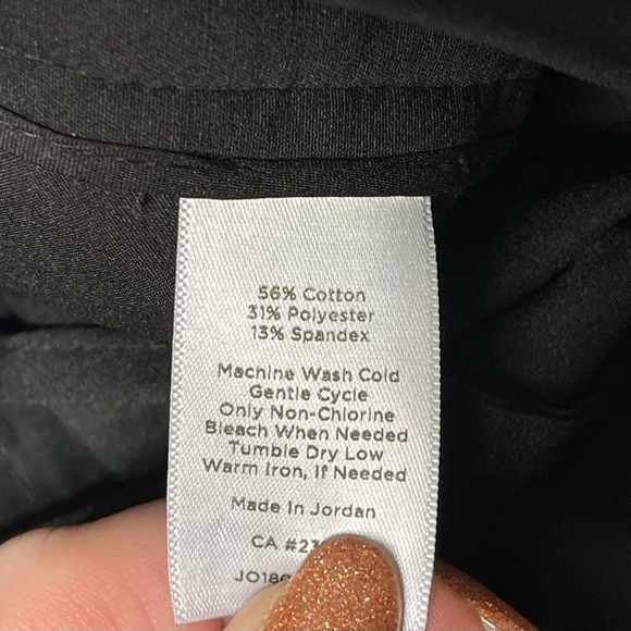 Talbots Black Stretch Crop Ankle Pant Dress Pants 16 - Picture 7 of 9